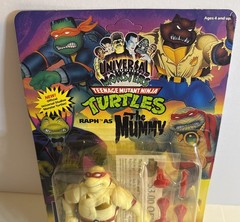 UNPUNCHED Raph The Mummy Turtles TMNT Universal Studios Monsters 1993 Glow NISP