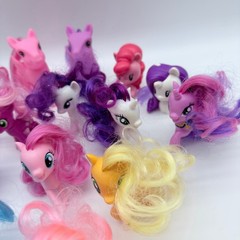 My Little Pony Lot Of 15 Brushable 3.5″ Mini Figures MLP Hasbro Various Years