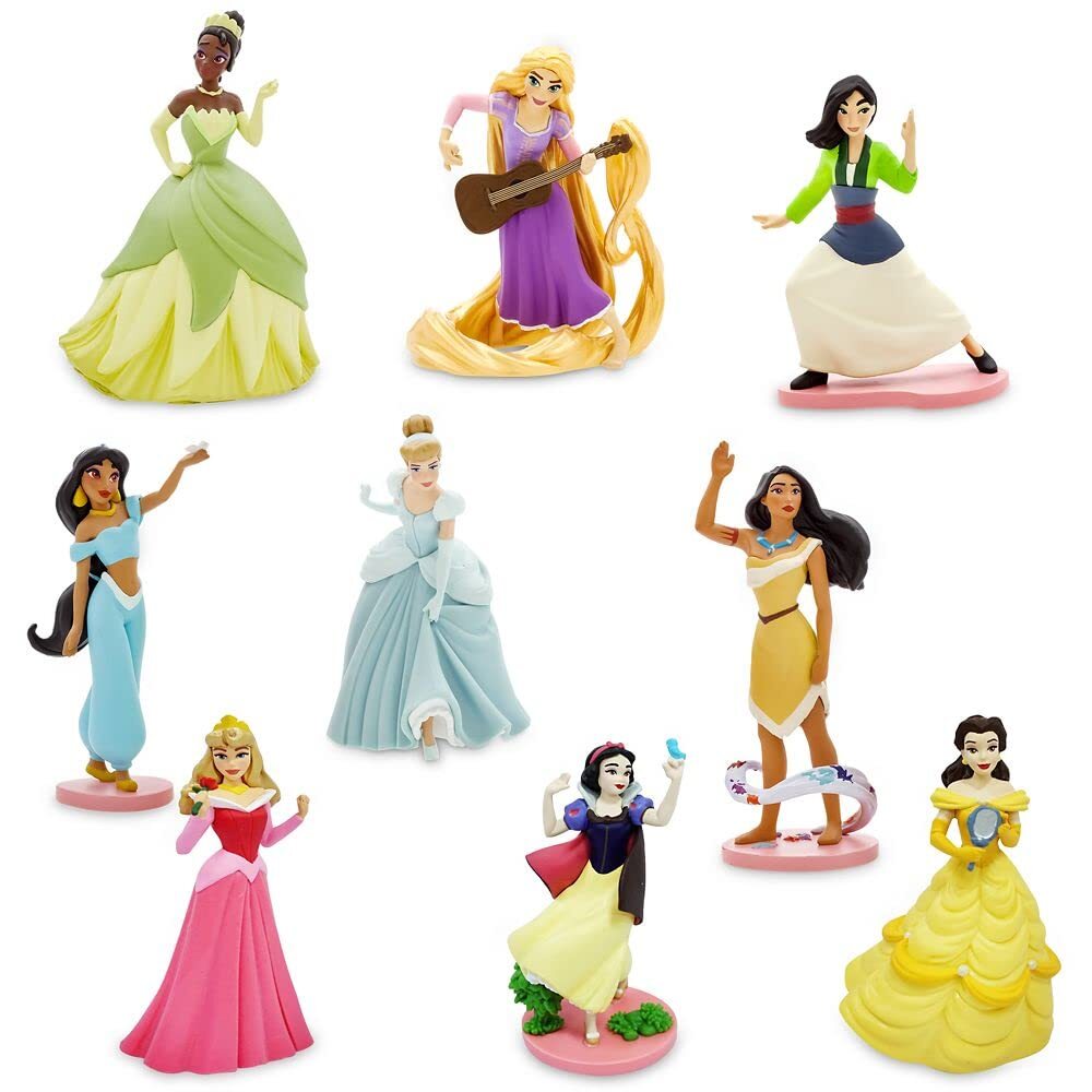 Multicolored Toy Figure Set of 9 Fully Sculpted PVC Figures for Ages 3 and Up