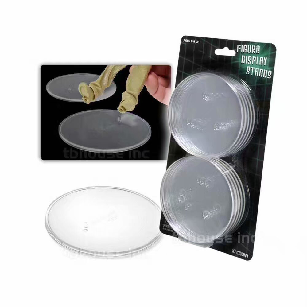 Action Figure Display Stand 10/Pack Compatible Figure 6 – 8″ Inch – Clear