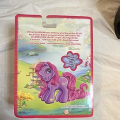 My Little Pony Petal Blossom Super-Long Hair Figure w/ Baby Pony & Brush(2003)