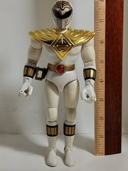 Power Rangers Bandai 1993 White Ranger with Golden Armour