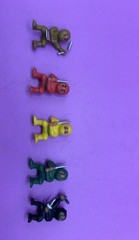 Tiny Mini Ninja Warrior Figures Lot Of 5 Toy VTG