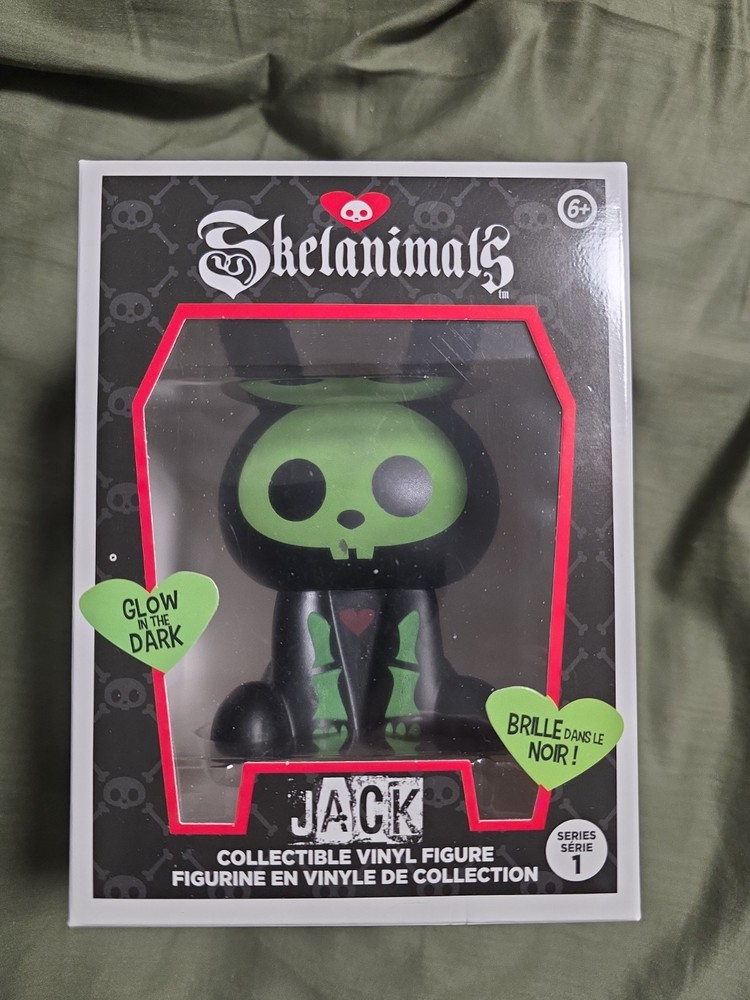 Skelanimals Glow In The Dark Jack Collectible Vinyl Figure NIB