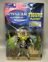 VINTAGE CHAP MEI STELLAR FORCE LIGHT UP ACTION FIGURE PLAYSET New Old Stock