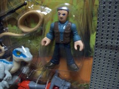 Owen & Blue, Jurassic, Fisher-Price Imaginext 3″ Figure with motorcycle