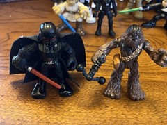 LOT OF 15 STAR WARS FIGURES – VARIOUS YEARS & SIZES – LUKE, SOLO, DARTH, R2