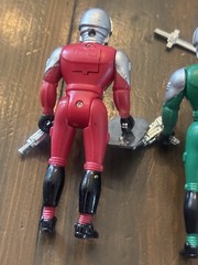Soma 1994 Sonic Ranger Blue Green Red Chrome Light Up eyes 4″ – Untested W Acc
