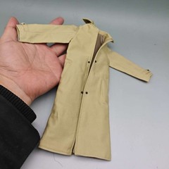 1/6 Khaki Coat Male Trench Windbreaker clothes model for 12in Thin Action Figure