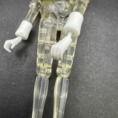 Micronauts Time Traveler Vintage Action Figure Clear 1976 H3B1