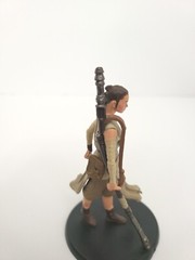 Star Wars Rey Figure Disney Store Cake Topper PVC. Broken Staff