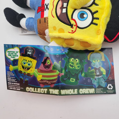 The Spongebob Movie Bikini Bottom Glow Pals Plush 8″ Complete Set of 4 Ages 3+