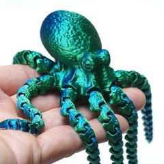 7.1inch 3D Printed Octopus Model,Articulated Animals Figure,Toys Home Decor