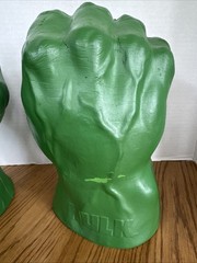 ✨MARVEL INCREDIBLE HULK FOAM SMASH FIST HANDS GLOVES 03 UNIVERSAL WORKING SOUND