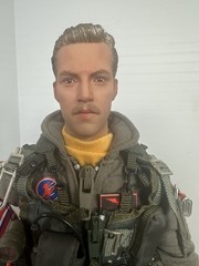 1/6 US NAVY F-14 “TOP GUN” GOOSE ANTHONY EDWARDS TOMCAT FIGHTER PILOT +STAND