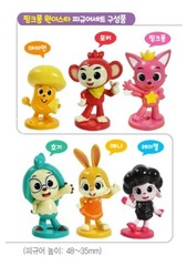 Pinkfong Wonderstar Detective Pinkfong Hogi Figure 1Set(1Pack 6ea figures)