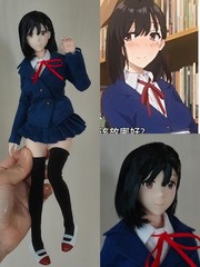 1:6 Anime Cosplay Cute Girl Head Sculpt Fit 12” Female PH UD LD Figure Body Toy