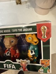 2026 FIFA WORLD CUP MASCOT ACTION FIGURE SET 3PC EAGLE MOOSE JAGUAR NEW