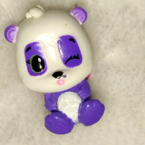 Hatchimals Colleggtibles Purple and White Panda Bear Pink Wings Figure