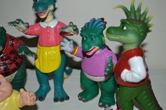 Vintage 1990s lot 6 Disney Dinosaurs TV Show Sinclair Family Figures Jim Henson