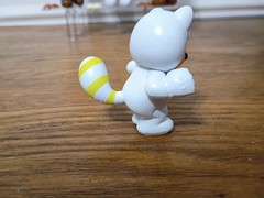 12-PK WHITE TANOOKI SUPER MARIO 4″ Lot Builder Penguin Cat Metal Raccoon Luigi