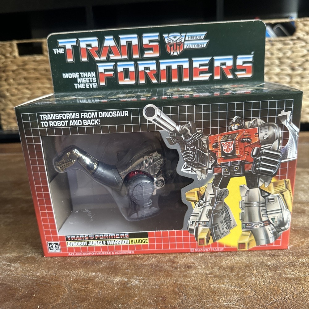 Transformers G1 Dinobot Jungle Warrior Sludge Reissue Action Figure Toys in Box