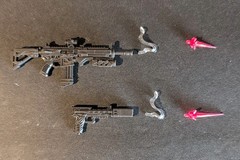 Marvel Legends Series Assault Rifle, Silenced Pistol & 4 Barrel Effects 6″ A.F’S
