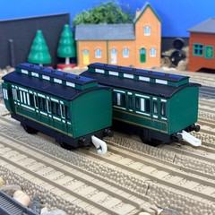 TrackMaster Plarail Emily Passenger Coaches Custom Made for Thomas Train