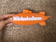 Nickelodeon Award Trophy, 3-D Printed Handheld Size Tough Material. Brand New