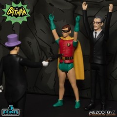 Batman (1966) Classic TV Series Mezco Toyz 5 Points Deluxe Box Batcave Set