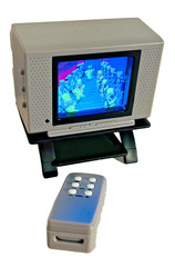 Family Guy Tiny TV Classics Real Working TV and Remote Seasons 1 & 2 Clips NEW