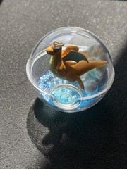 Pokemon Dragonite Figurine Clear Poke Ball Flying Dragon Nintendo