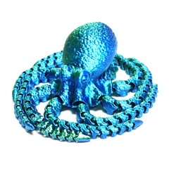10.6inch 3D Printed Octopus Model,Articulated Animals Figure,Toys Home Decor