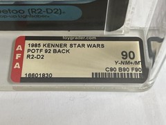 Star Wars Vintage Kenner 1985 POTF 92 Back R2-D2 w/POP UP Saber Graded AFA 90!!!