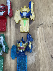 Power Rangers Dino Fury Morpher Key Lot of 6 Green Blue Gold Red