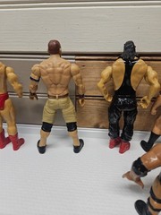 11 Wrestling Action Figures Mixed Lot WWE WWF Vtg-Now Variety Wrestlers Read