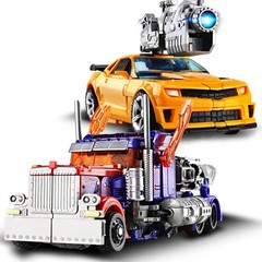 Transformers Robot Car Action Figure YS04A Optimus Prime Toy LED Lights 18cm USA