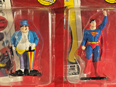 Original 1990 ERTL DC COMICS SUPER HEROES DIECAST FIGURES * COMPLETE SET Sealed