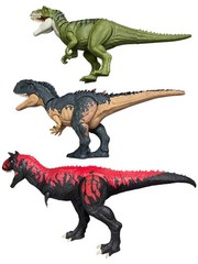 Jurassic World Dinosaur Figure Lot Ceratosaurus Mapusaurus Carnotaurus Mattel