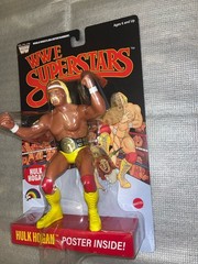 WWE Wrestling Superstars LJN Mattel Hulk Hogan Tan Skin Black Card🔥