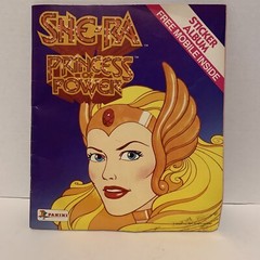 She-Ra Princess Of Power Vintage Panini Sticker Book Set Foreign Used..