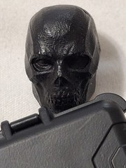 Mezco One:12 Black Mask Custom On John Wick Body W/ Radioactive Brief Case