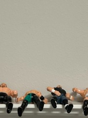 Lot Of 6 Vintage OSFTM 1998-99 Working Wrestling Action Figures See Photos/Video