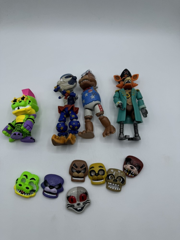 Five Nights at Freddy’s multicolored figures lot Parts