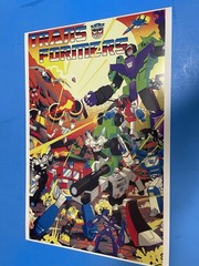 TRANSFORMERS RETRO CARTOON 80s POSTER OPTIMUS PRIME BUMBLEBEE MAGATRON BRAND NEW
