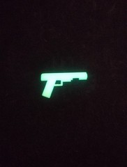 Custom 3D printed GI Joe Holster and pistol in multiple colors