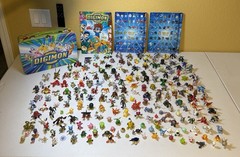 HUGE Vintage 200 Digimon Figure Lot ~ Official Bandai Toy Collection