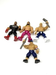 Mattel WWE Knuckle Crunchers Lot Of 4 Cody Roman Seth John Cena 2023 3″ Figures