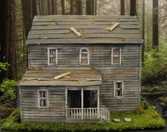 MICHAEL MYERS HOUSE MODEL~HALLOWEEN MOVIE HOUSE DIORAMA~STRODE~HO SCALE BUILT