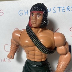 Vintage KO Bootleg John Rambo Action Figure With Belt Collectible E6 052G